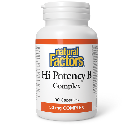 Natural Factors Hi Potency B Complex 90 Capsules