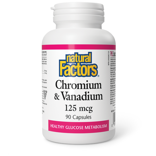 Natural Factors Chromium & Vanadium 90 Capsules