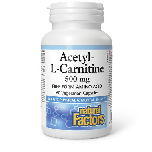 Natural Factors Acetyl-L-Carnitine 60 Veg Caps