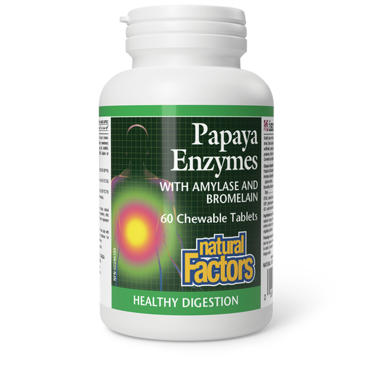 Natural Factors Papaya Enzymes 60 Chewables