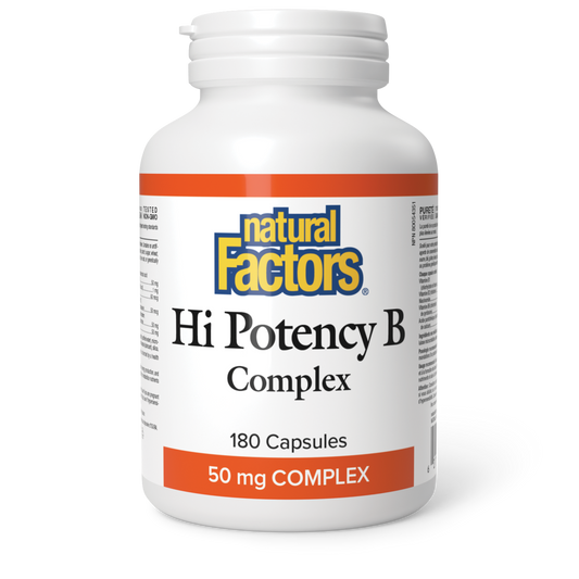 Natural Factors Hi Potency B Complex 180 Capsules