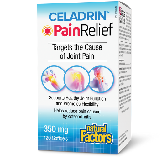 Natural Factors Celadrin Pain Relief 120 Softgels