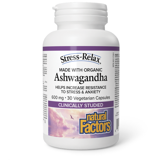 Natural Factors Stress-Relax Ashwagandha 30 Veg Ca