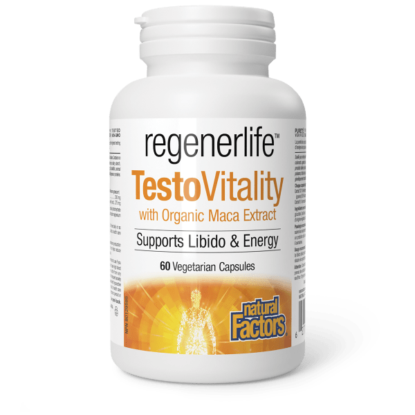 Regenerlife TestoVitality with Organic Maca Extract 60 Capsules