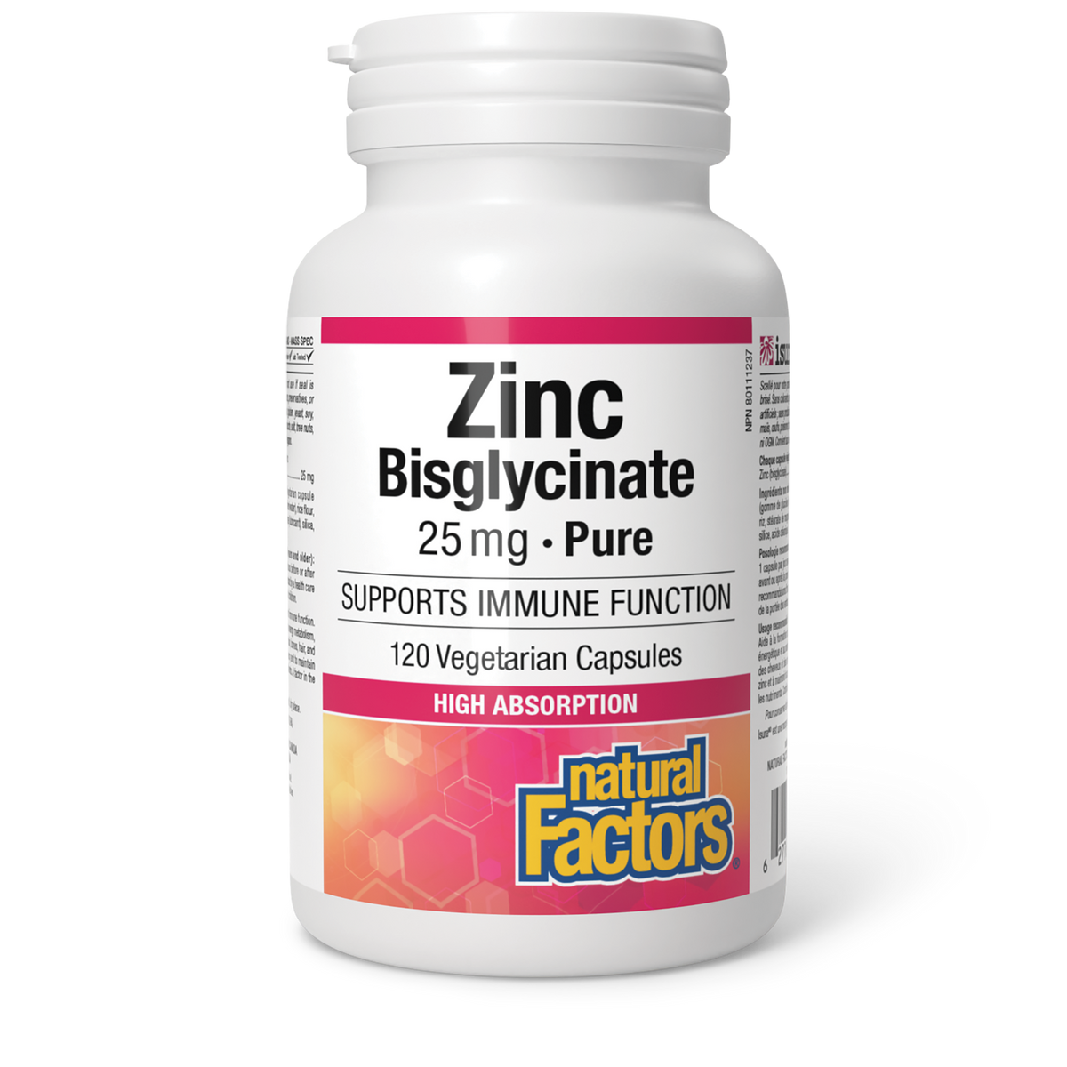 Natural Factors Zinc Bisglycinate 50 mg