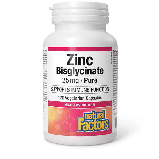 Natural Factors Zinc Bisglycinate 50 mg