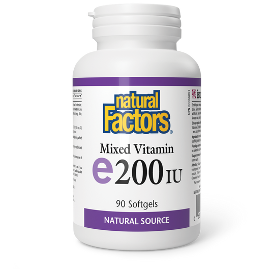 Natural Factors, Mixed Vitamin E, 134 mg (200 IU), 90 Softgels