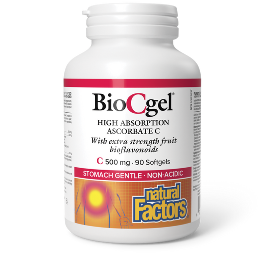 Natural Factors BioCgel High Absorption Ascorbate C 500 mg 90 Softgels