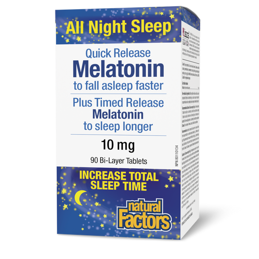 Natural Factors Melatonin Quick Release 90 Bi Laye
