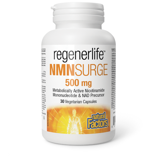 Natural Factors RegenerLife NMN Surge 500mg 30 Veg