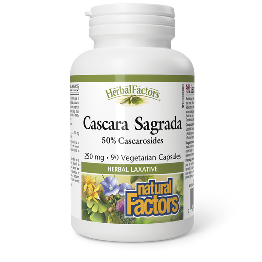Natural Factors Cascara Sagrada 90 Veg Caps