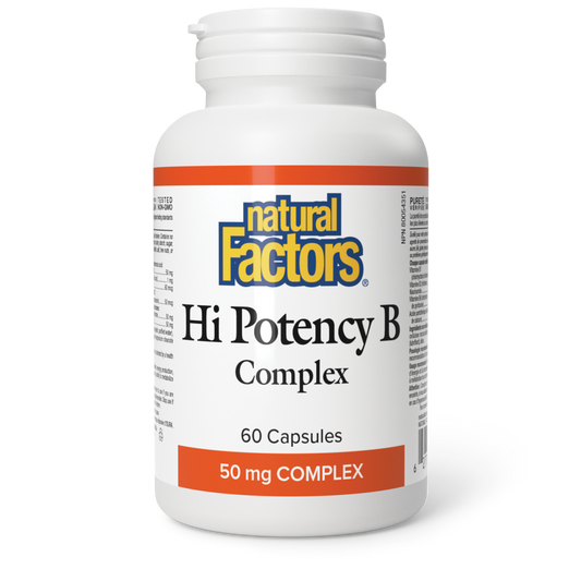 Natural Factors Hi Potency B Complex 60 Capsules