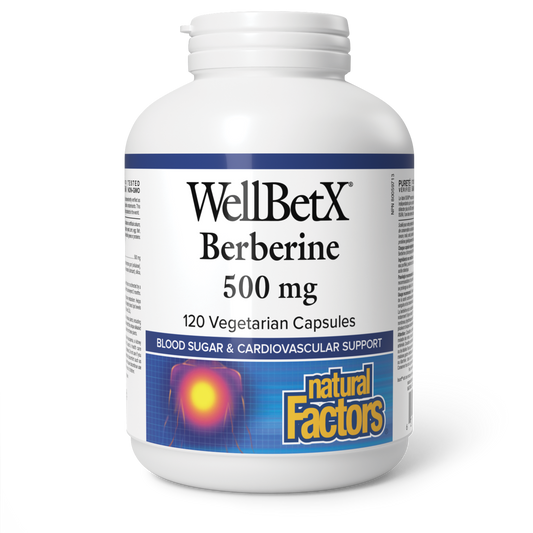Natural Factors WellBetX Berberine 120 Veg Caps