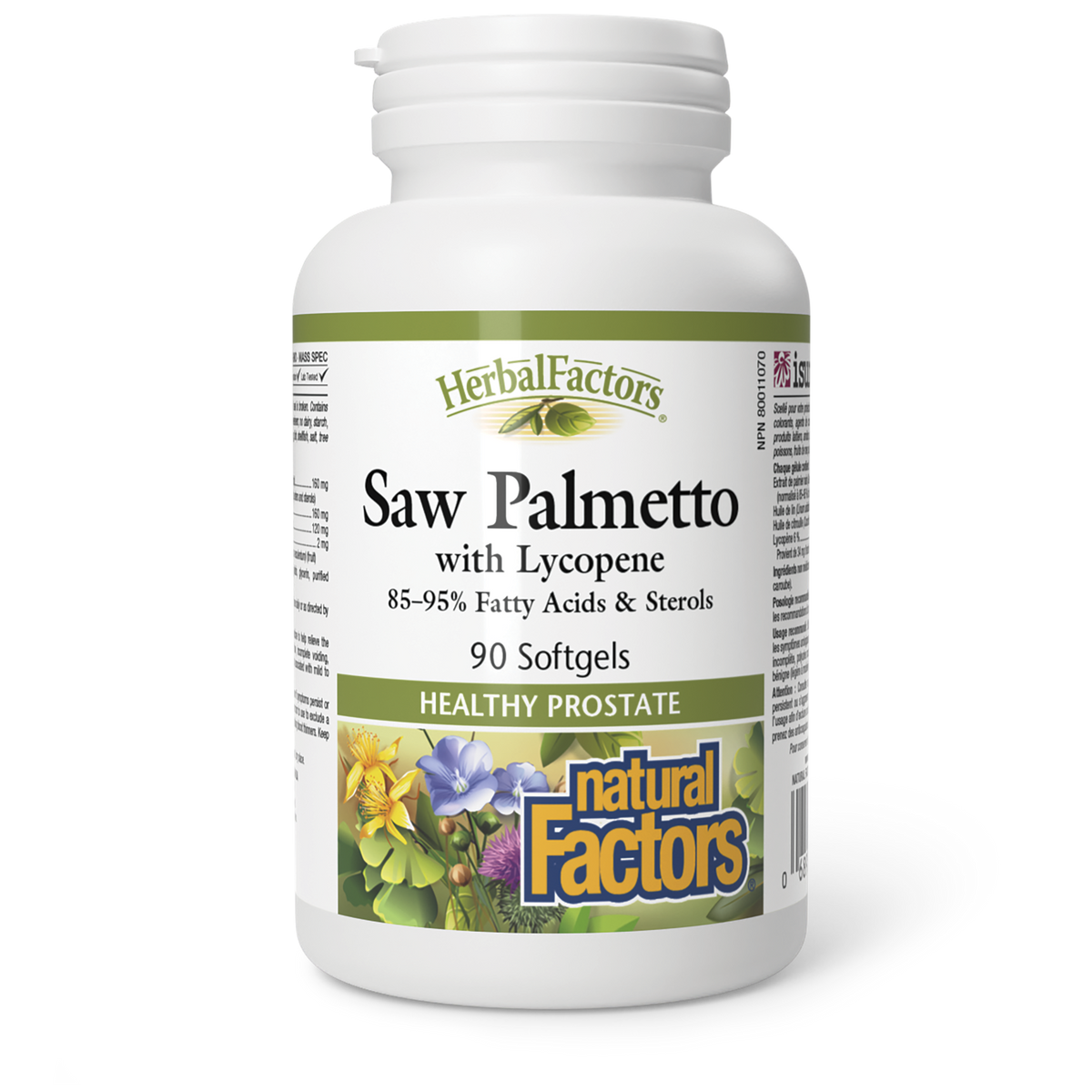 Natural Factors Saw Palmetto with Lycopene, HerbalFactors