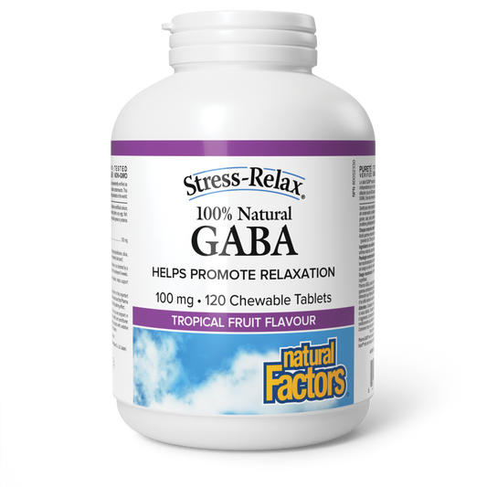 Natural Factors 100% Natural GABA 120 Chewables