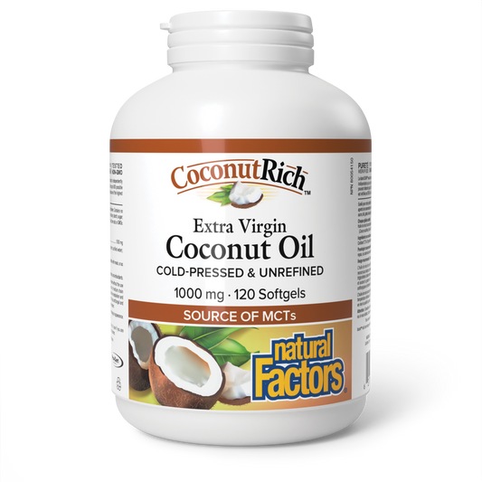 Natural Factors Extra Virgin Coconut Oil 120 Softg