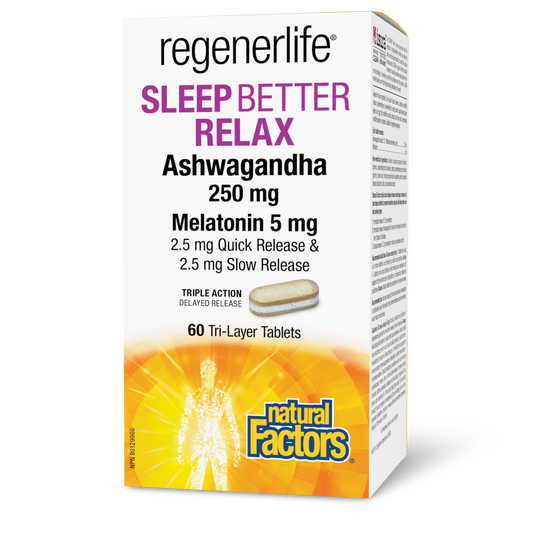 Natural Factors RegenerLife Sleep Better Relax 60