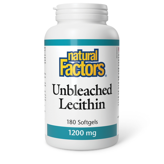Natural Factors Unbleached Lecithin 180 Softgels
