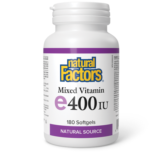 Natural Factors, Mixed Vitamin E, 268 mg (400 IU), 180 Softgels