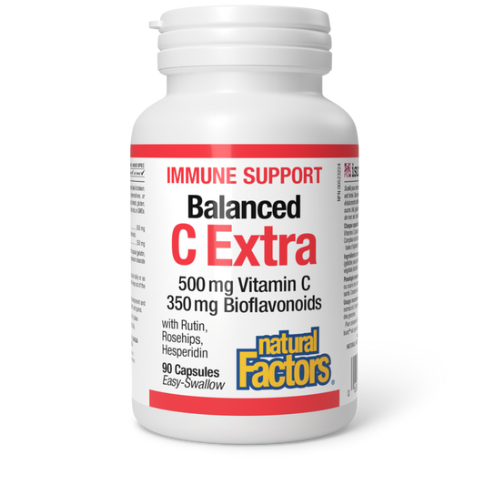 Balanced C Extra with Rutin, Rosehips, Hesperidin 500 mg/350 mg 90 Capsules